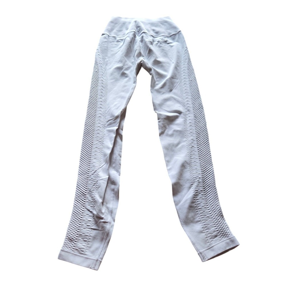 ✨ALO YOGA High Waist Legging Cropped White Size XS - Picture 2 of 4